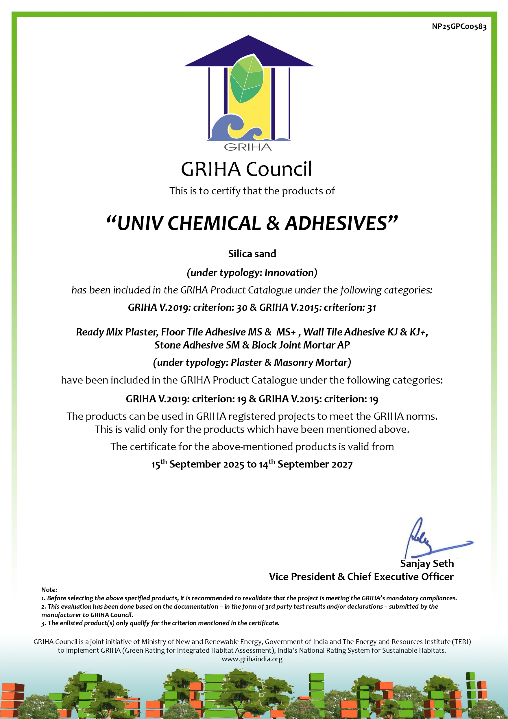 GRIHA Certification